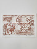 Georgetown University Intro to Printmaking Student Prints (2023)