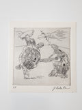 Georgetown University Intro to Printmaking Student Prints (2023)