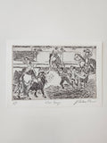 Georgetown University Intro to Printmaking Student Prints (2023)