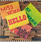 Wood Type Printed Postcards from Bowerbox Press
