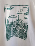 Long Sleeve Ziggy the Iguana Shirt in White