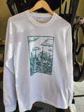 Long Sleeve Ziggy the Iguana Shirt in White
