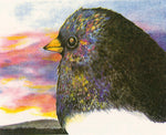 "Me and Junco at Sunset" Print by Carol Moore