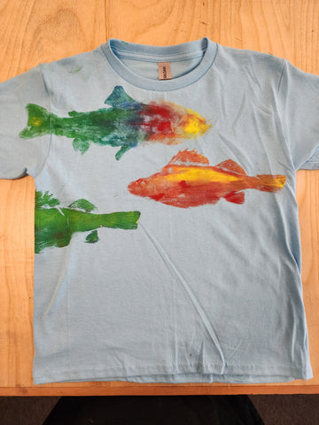 Gyotaku Fish Printed T-Shirts