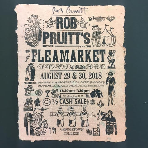 "Rob Pruitt's Flea Market" Letterpress Poster